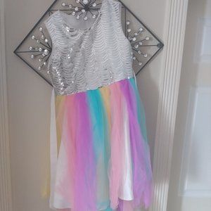 Girls rainbow dress